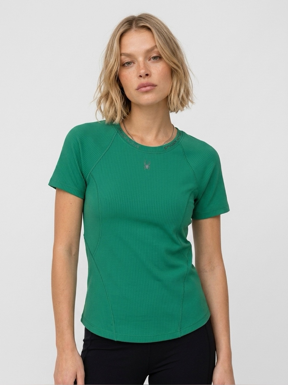 Spyder green Short Sleeve Athletic Tee small